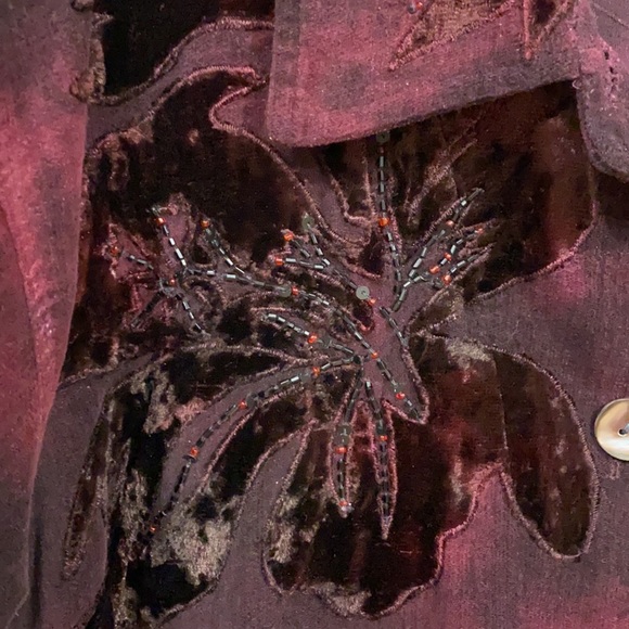 Gorgeous Plum Velvet Suit Jacket by Chico’s - Picture 2 of 11